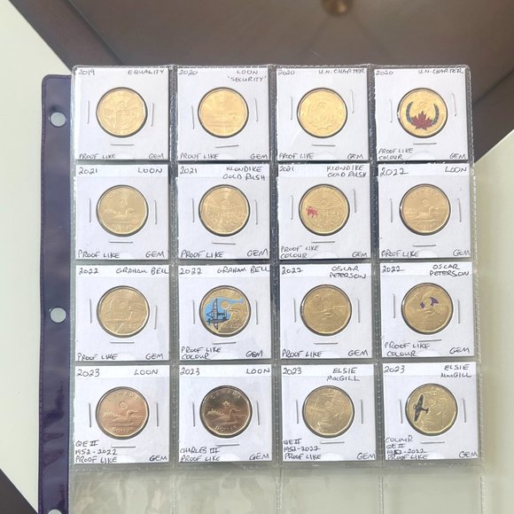 1987 to 2023 Canada Loonie Uncirculated 76 x $1 Coin Set! - Picture 13 of 16